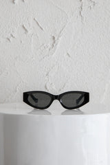 Janis Cat-eye Acetate Sunglasses Black