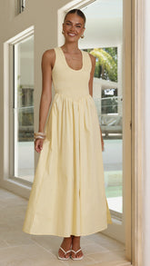Amira Maxi Dress - Yellow