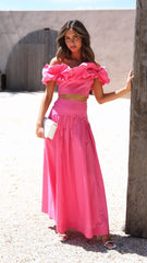 Savannah Maxi Skirt - Pink