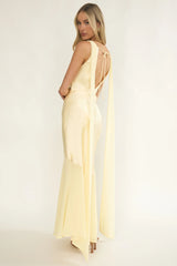 Veyla Shoulder Sash Maxi Dress Butter