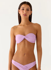 Delta Bandeau Bikini Top - Lavender