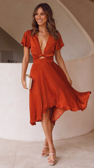 Sunny Daze Dress - Rust