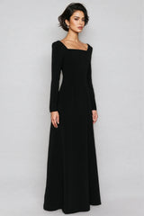 Amai Solid Colour A-line Maxi Dress