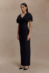 Thelma Bardot Maxi Dress - Black