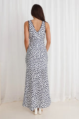 Picked Flowers Maxi Dress White