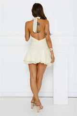On Her Level Halter Mini Dress