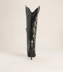 Front Row Flame Western Stiletto Boots