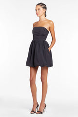Oscar Attention Snatch Mini Dress Black