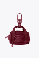 BEIS 'The Sport Duffle Charm in Burgundy