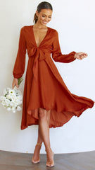 Starry Nights Dress - Rust