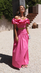 Savannah Maxi Skirt - Pink