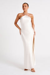 MESHKI Louise Diamante Rope Maxi Dress - Ivory