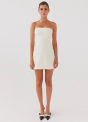 Ayanna Strapless Mini Dress - Ivory