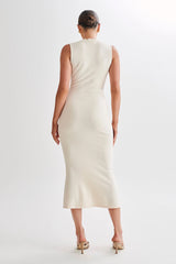 MESHKI Korva Knit Midi Dress - Ivory