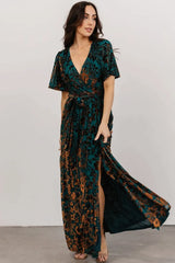 Uma Velvet Maxi Dress