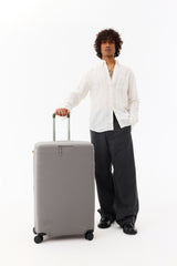 BEIS 'The Large Check-In Luggage Cover in Grey