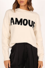 Amour Knit Sweater - Cream