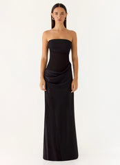 Champagne Skies Maxi Dress - Black