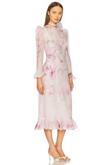 Crush Flower Midi Dress