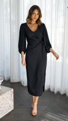 Meilani Midi Dress - Black
