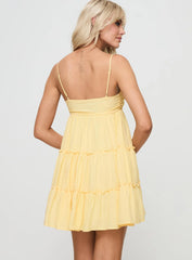 Knotti Mini Dress Yellow