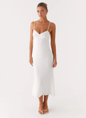 Bentley Midi Dress - White