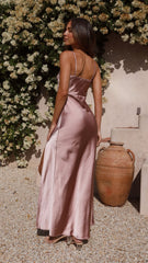 Julia Maxi Dress - Dusty Pink