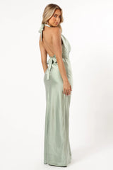 Lynda Halterneck Maxi Dress - Sage