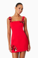 Emma Eventwear Mini Dress In Red