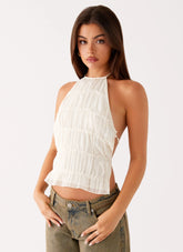 Bennie Halter Top - Ivory