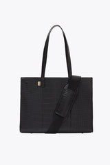 BEIS 'The Work Tote in Black Croc