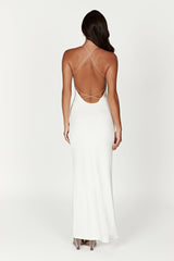 MESHKI Sinead Twist Maxi Dress - White