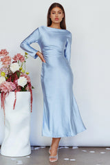 Loveland Cowl Back Midi Dress Ice