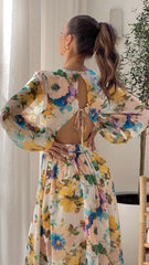 Rosie Maxi Dress - Blue Multi