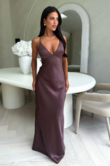 Gilbert Maxi Dress - Brown