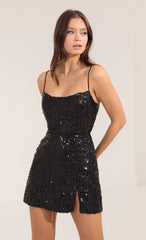 Pretty Deets Sequin Mini Dress
