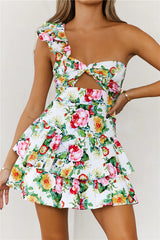 HELLO MOLLY Ruffled Out Dress Floral Print