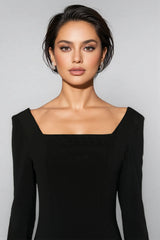 Amai Solid Colour A-line Maxi Dress