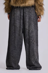 Charcoal Leopard Monster Joggers