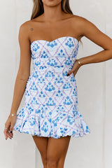 Beacnlady Dance My Way Mini Dress Blue