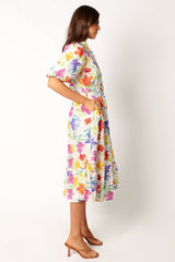 Reese Midi Dress - Zinnia Print