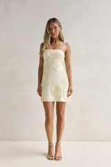 At The Bar Mini Dress Yellow