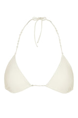 Triangle Bikini Top in Pearl