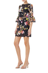 Circle Lace Mini Dress