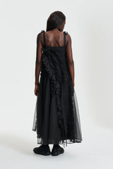 OTIS | DRESS SATIN ORGANZA BLACK