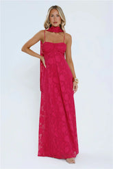Flirt With Fire Maxi Dress Pink
