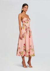 Ayla Corseted Midi Dress