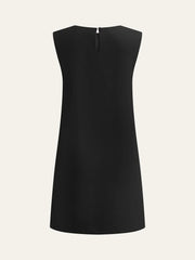 Metal Decor Sleeveless Mini Dress
