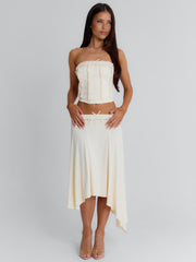 Val Midi Skirt Cream