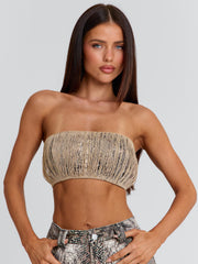 Zeriah Top Snake Print